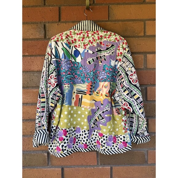 Amen Wardy Koos Van Der Akker Quilted Jacket Women Size Medium VTG Lagenlook - Picture 2 of 15